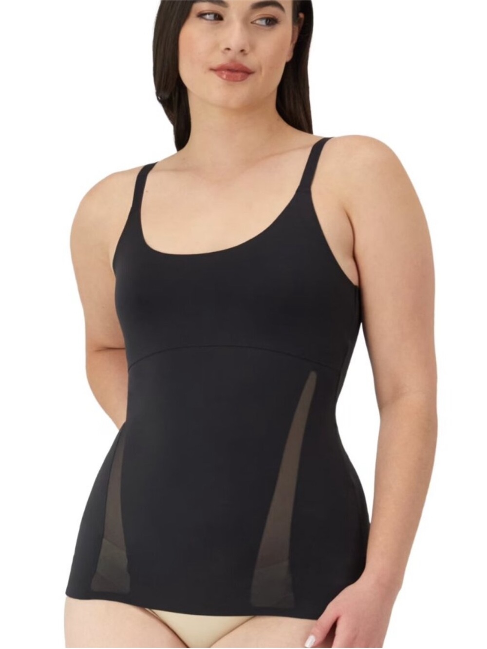 MaidenForm Cami Sculpts shape wear size 3X black NEW